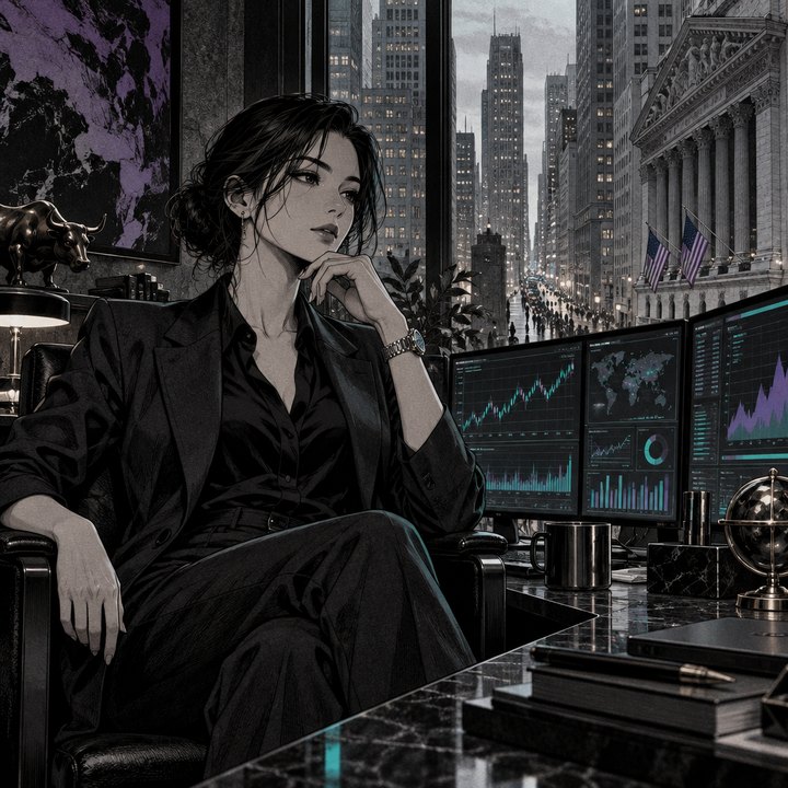 Hand-drawn Trade Feeld manga scene of a developing trader exploring Are Five Small Trades Really One Big Bet? How to Cap Portfolio Heat