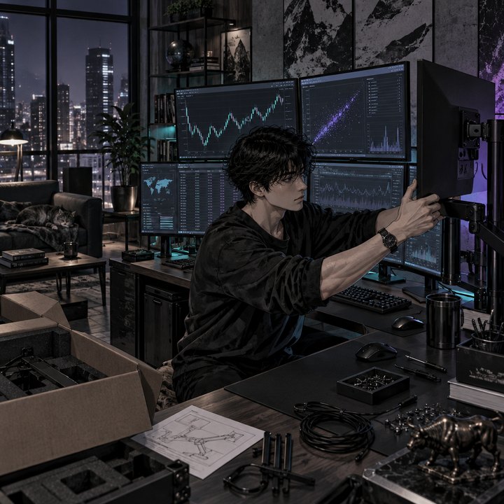 Hand-drawn Trade Feeld manga scene of a developing trader exploring How Do You Build a Stock Screener That Filters Out Untradable Names?