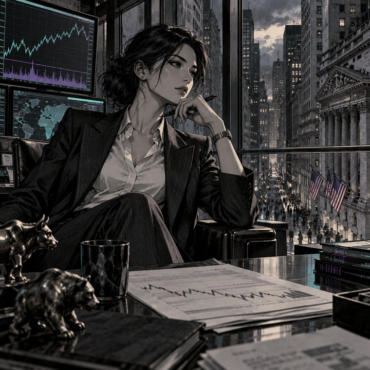 Hand-drawn Trade Feeld manga scene of a developing trader exploring Why Does a Takeover Target Trade Below the Offer Price?