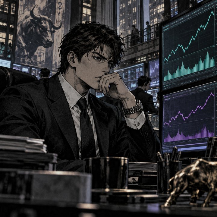 Hand-drawn Trade Feeld manga scene of a developing trader exploring Does the Money Flow Index Spot Stock Buying Pressure Before RSI?