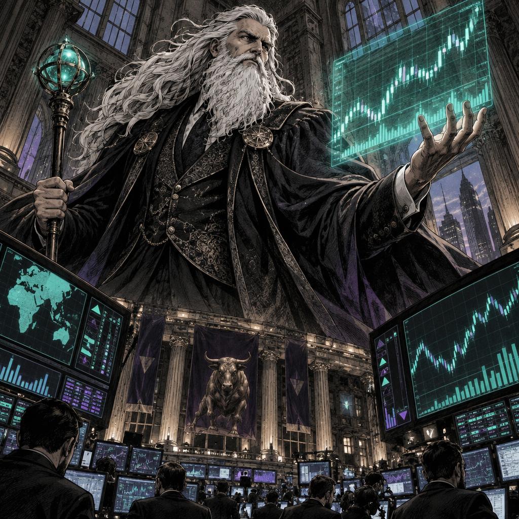 Hand-drawn Trade Feeld manga scene of a expert trader exploring Should I Buy ExxonMobil Stock Before Earnings on October 30?