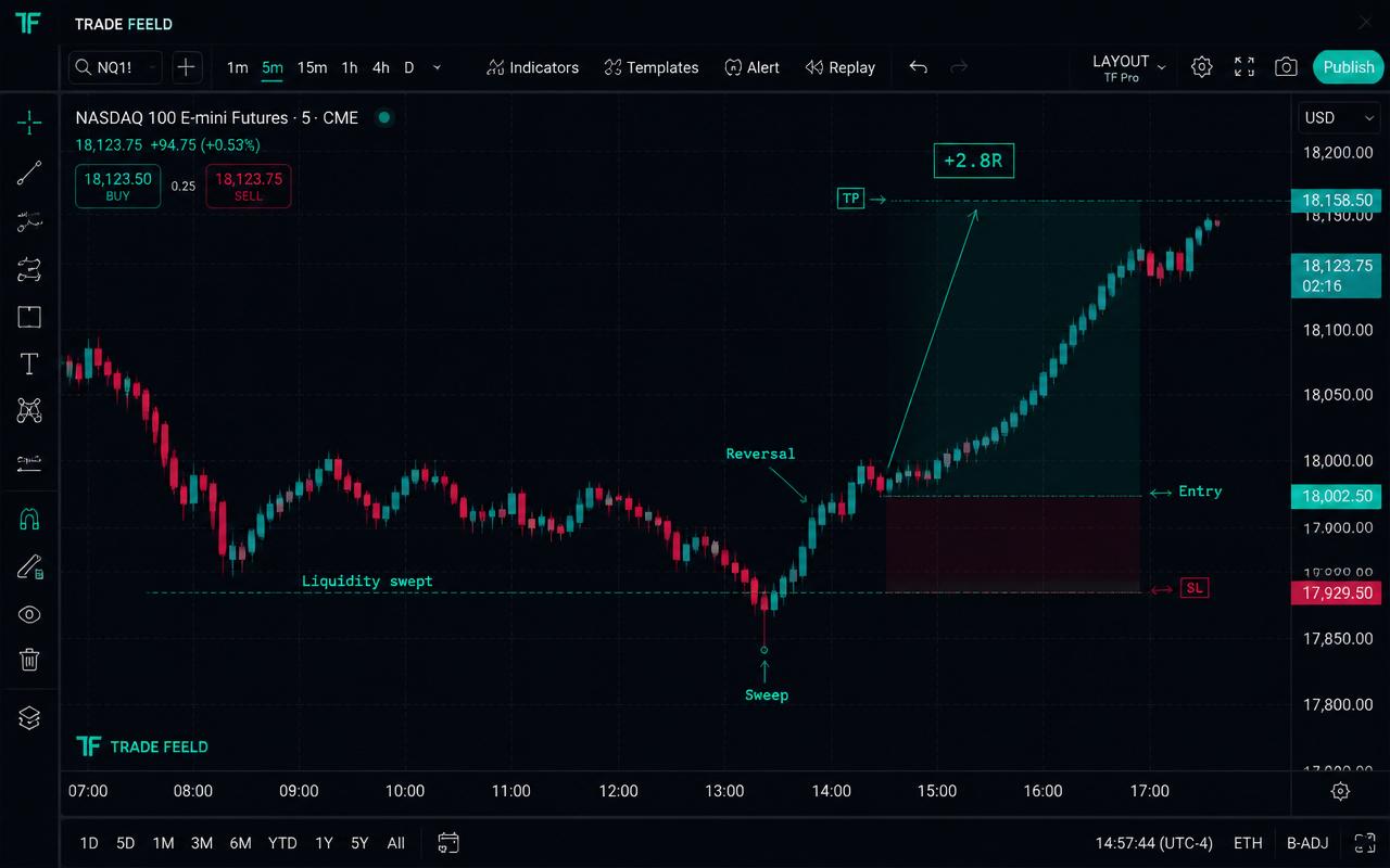 Liquidity sweep reversal